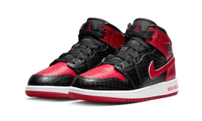 Air Jordan 1 Mid Bred Text Air Jordan