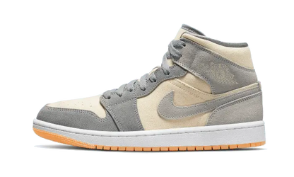 Air Jordan 1 Mid Coconut Milk Particle Grey Air Jordan