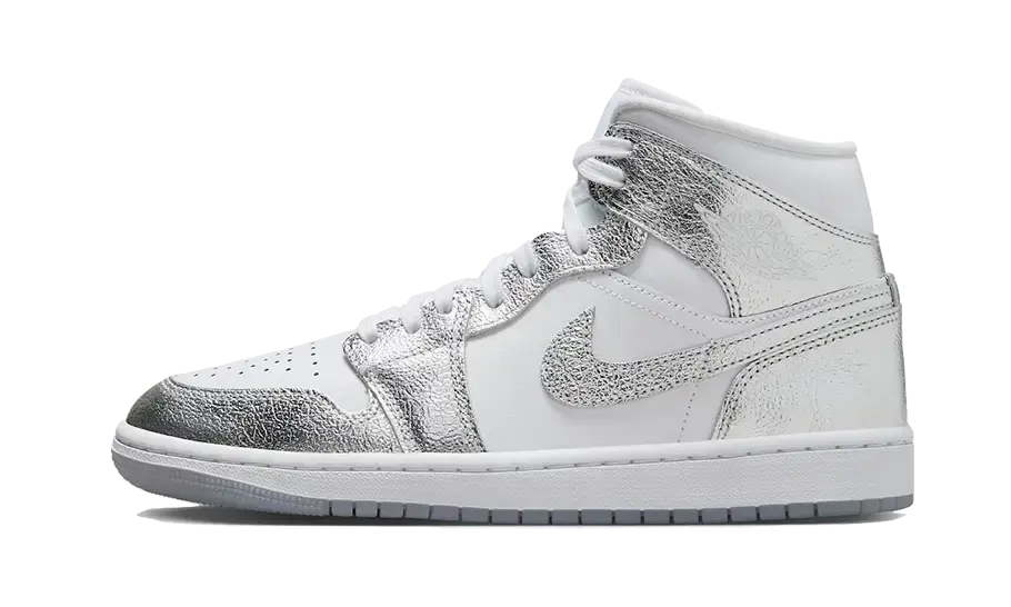 Air Jordan 1 Mid Crinkled Chrome Air Jordan