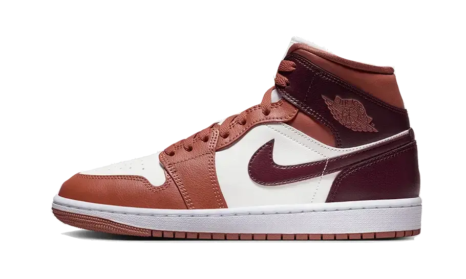 Air Jordan 1 Mid Dusty Peach Night Maroon Air Jordan