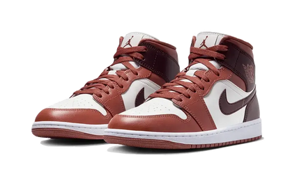 Air Jordan 1 Mid Dusty Peach Night Maroon Air Jordan