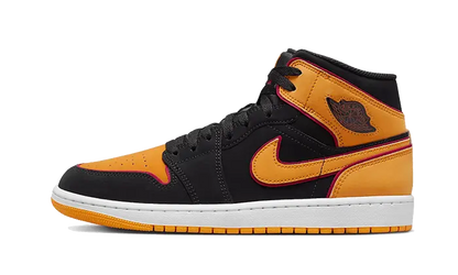 Air Jordan 1 Mid Fat Tongue Black Orange Air Jordan