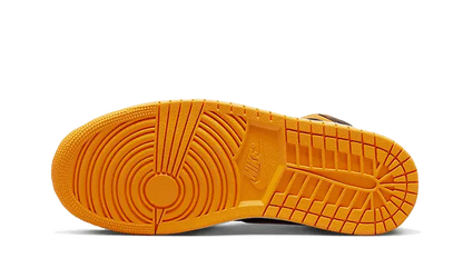 Air Jordan 1 Mid Fat Tongue Black Orange Air Jordan