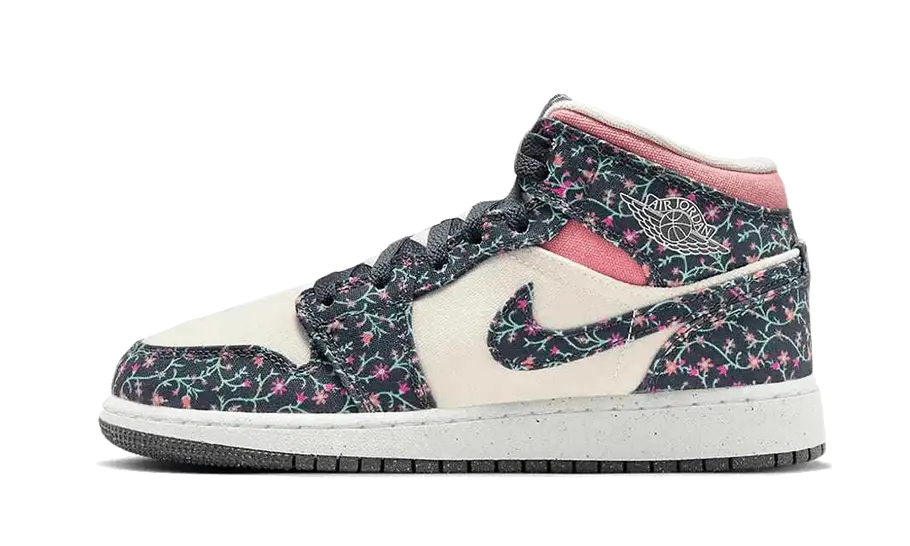 Air Jordan 1 Mid Floral Canvas VOSneakers