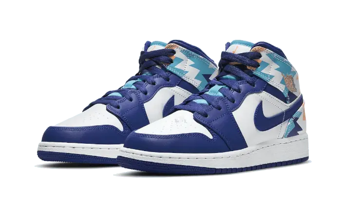 Air Jordan 1 Mid Geometric Print Air Jordan
