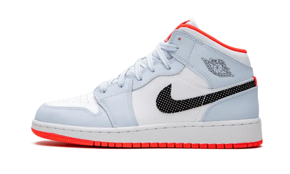 Air Jordan 1 Mid Half Blue Polka Dot Swoosh Air Jordan