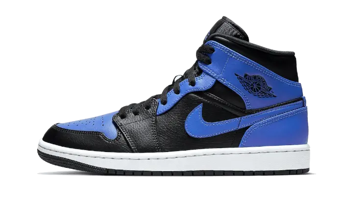 Air Jordan 1 Mid Hyper Royal Tumbled Leather VOSneakers