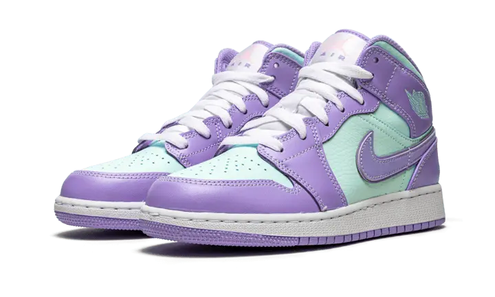 Air Jordan 1 Mid Purple Aqua Air Jordan