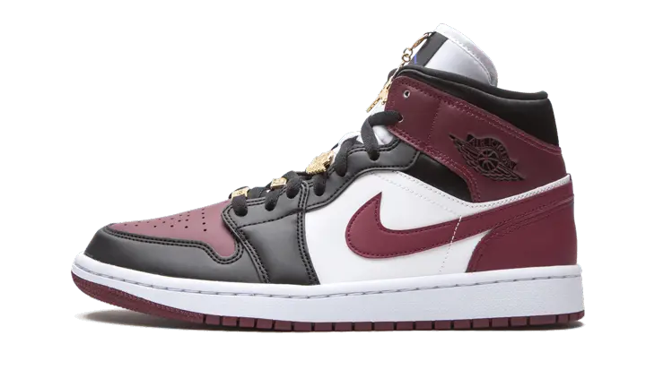 Air Jordan 1 Mid SE Black Dark Beetroot Air Jordan
