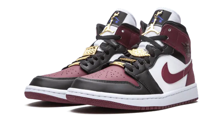 Air Jordan 1 Mid SE Black Dark Beetroot Air Jordan