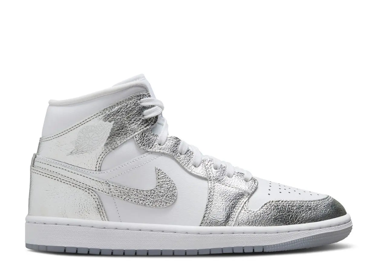 Air Jordan 1 Mid SE Metallic Silver Air Jordan
