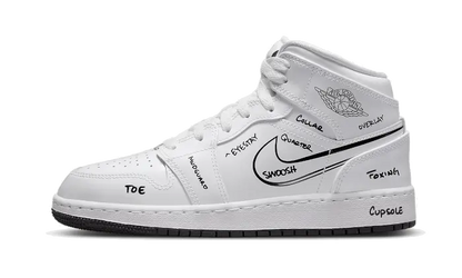 Air Jordan 1 Mid Schematic Air Jordan