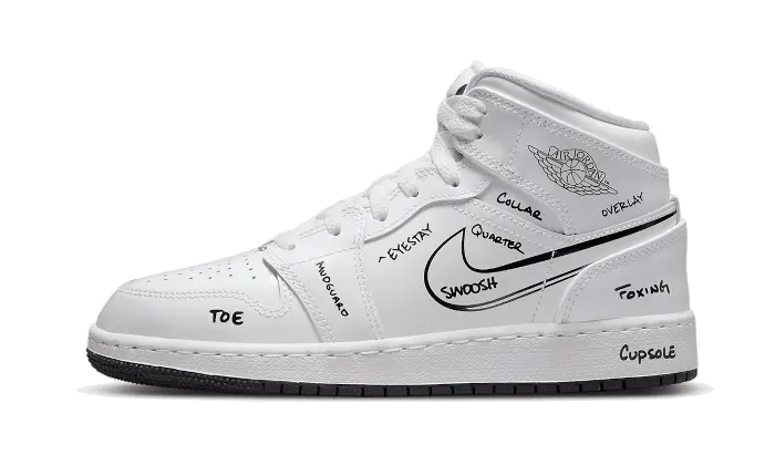 Air Jordan 1 Mid Schematic Air Jordan