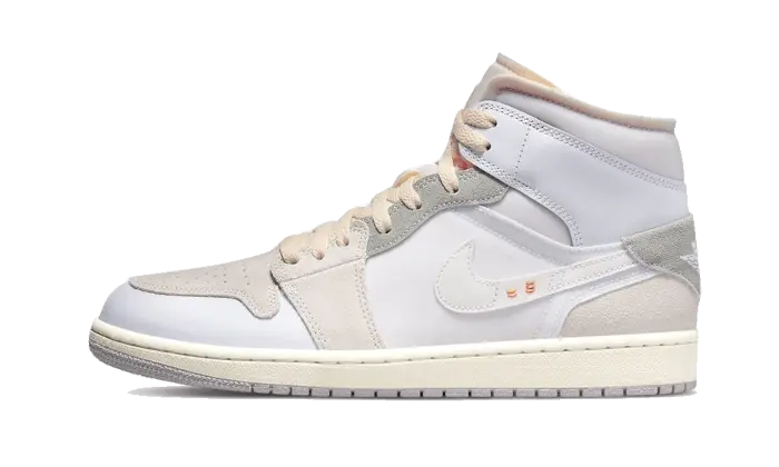 Air Jordan 1 Mid Se Craft Inside Out White Grey Air Jordan