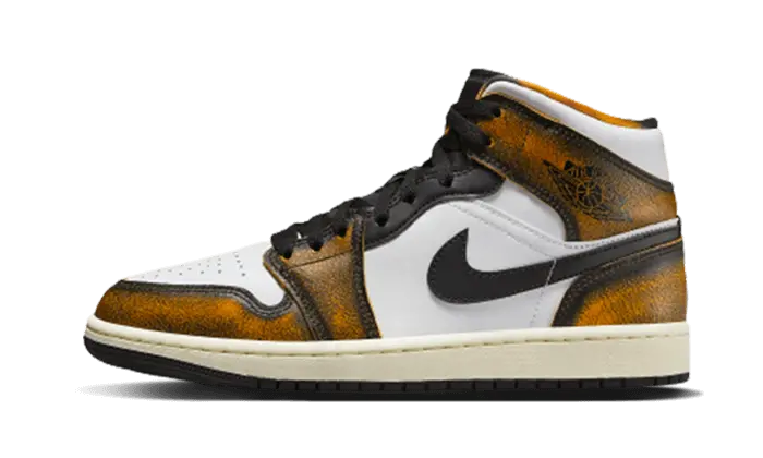 Air Jordan 1 Mid Se Orange Wear Away Air Jordan