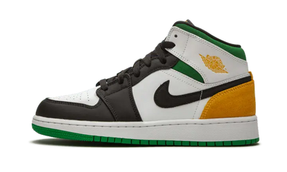 Air Jordan 1 Mid Se White Laser Orange Lucky Green Air Jordan