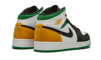 Air Jordan 1 Mid Se White Laser Orange Lucky Green Air Jordan