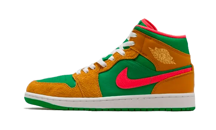 Air Jordan 1 Mid Wheat Watermelon Air Jordan