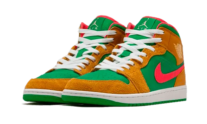 Air Jordan 1 Mid Wheat Watermelon Air Jordan