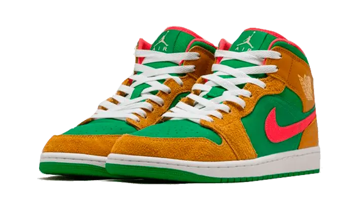 Air Jordan 1 Mid Wheat Watermelon Air Jordan