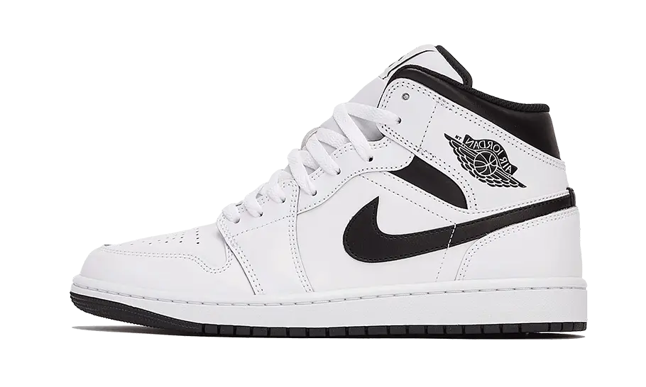 Air Jordan 1 Mid White Black Air Jordan