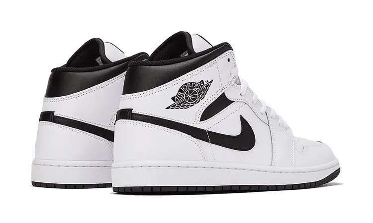 Air Jordan 1 Mid White Black Air Jordan