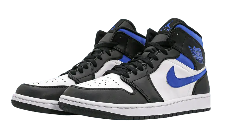 Air Jordan 1 Mid White Black Racer Blue Air Jordan