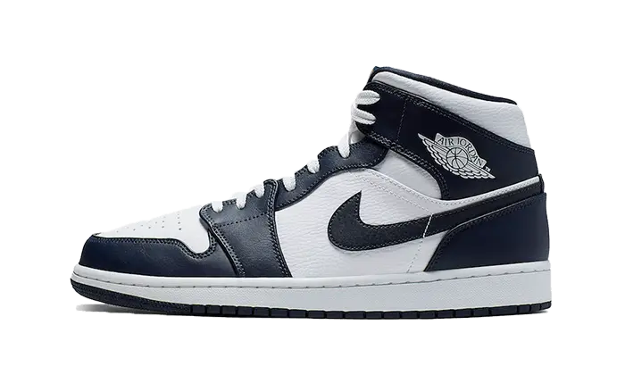 Air Jordan 1 Mid White Metallic Gold Obsidian Air Jordan
