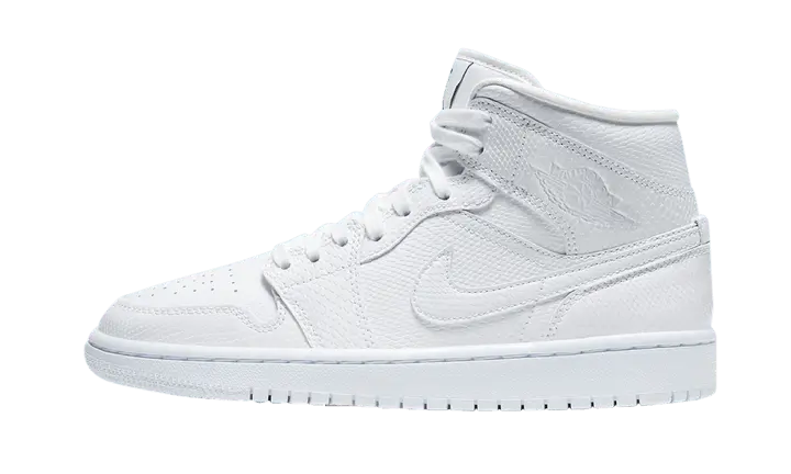 Air Jordan 1 Mid White Snakeskin Air Jordan