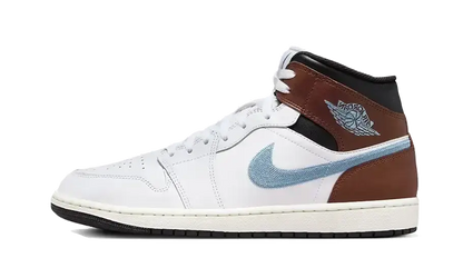 Air Jordan 1 Retro Mid SE Brown Blue Grey VOSneakers