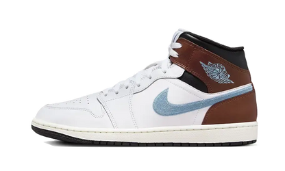 Air Jordan 1 Retro Mid SE Brown Blue Grey Air Jordan