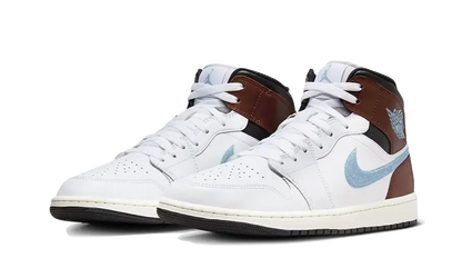 Air Jordan 1 Retro Mid SE Brown Blue Grey Air Jordan