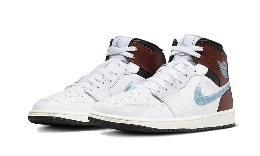 Air Jordan 1 Retro Mid SE Brown Blue Grey Air Jordan