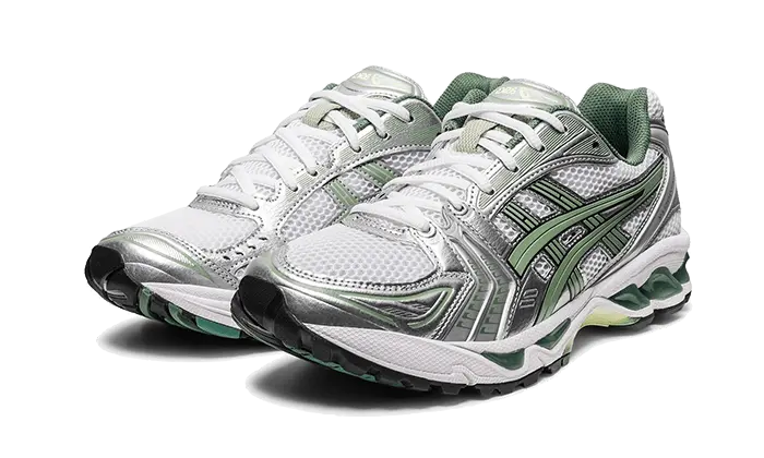Asics Gel-Kayano 14 White Pure Silver Slate Grey Sage VOSneakers