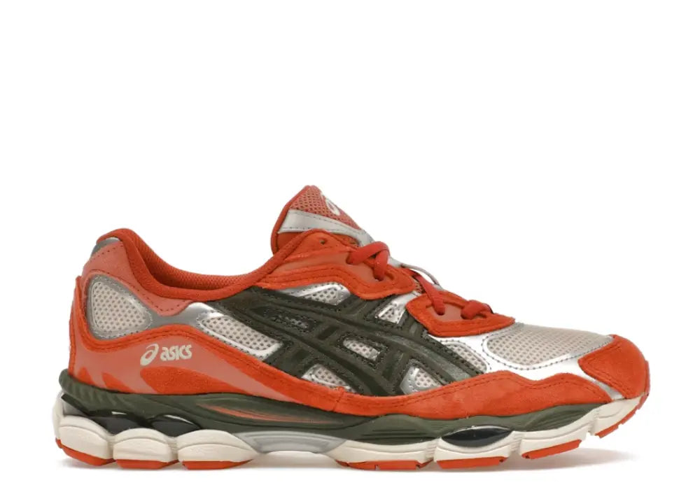 Asics Gel-NYC Oatmeal Forest Green Orange Asics