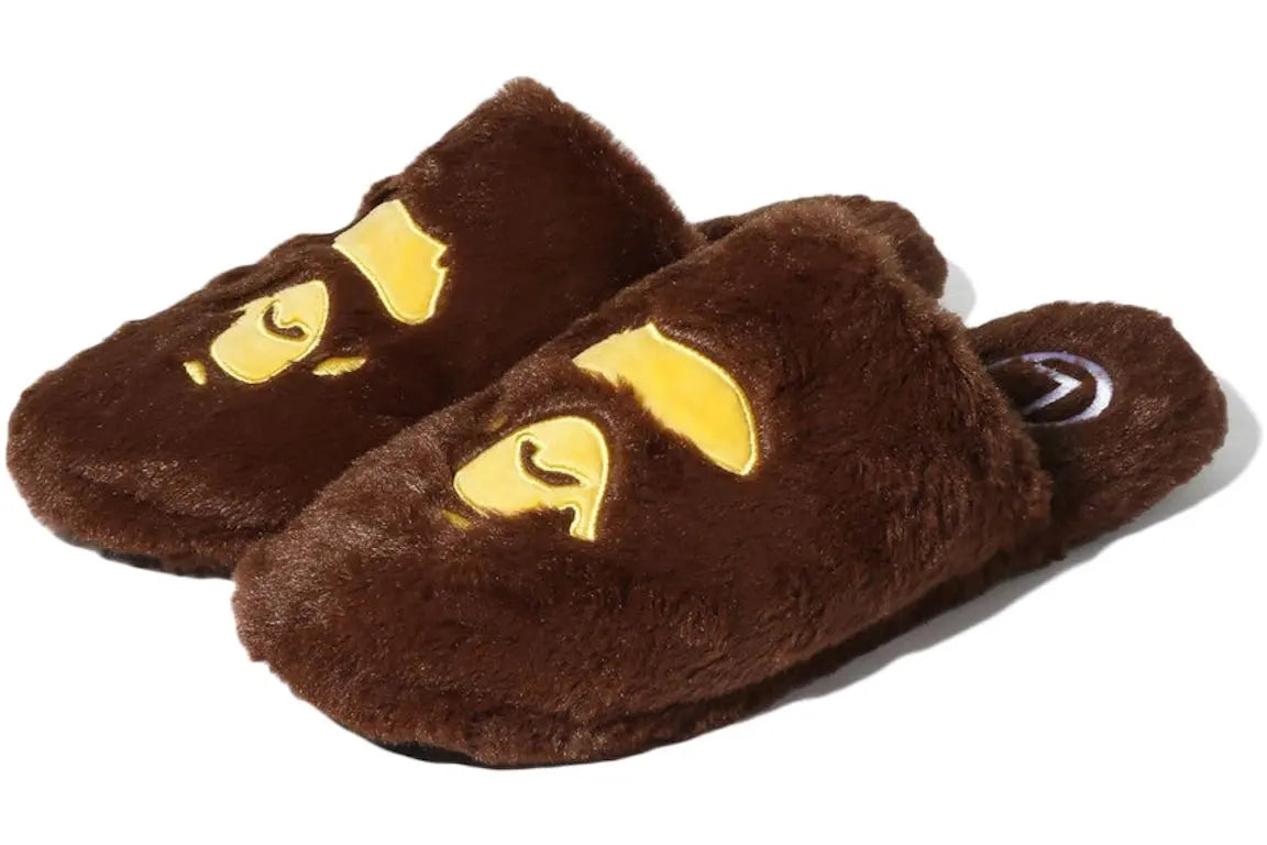 BAPE Ape Head Slipper Brown BAPE