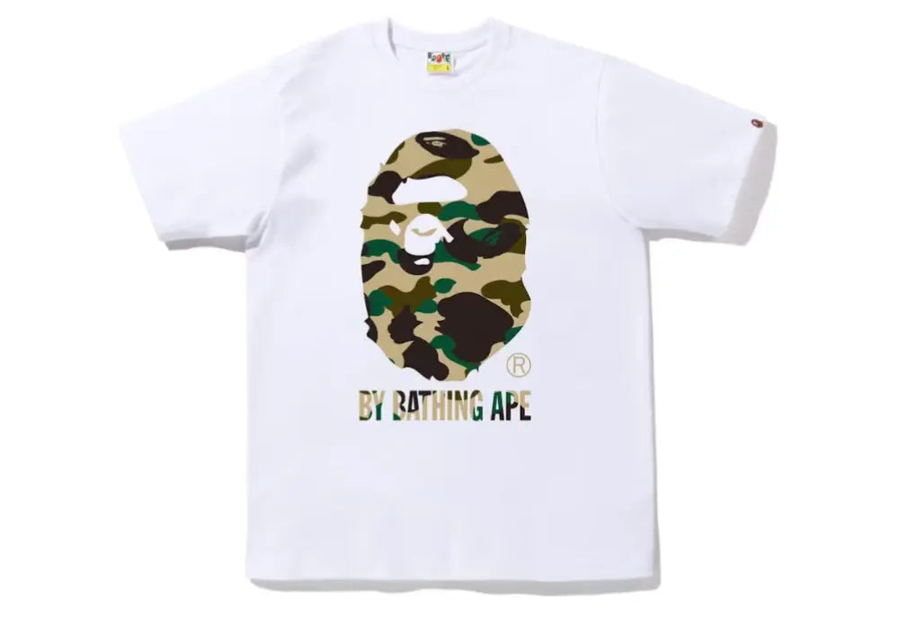Bape 1st Camo By Bathing Ape Tee (FW22) White Yellow Bape