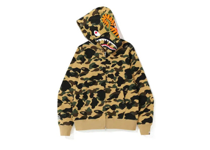 Bape 1st Camo Shark Zip Hoodie Misted Yellow Bape