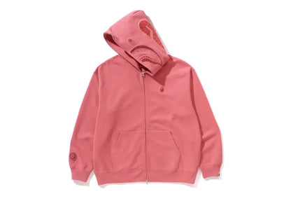 Bape Ape Head One Point Shark Zip Hoodie Pink Bape