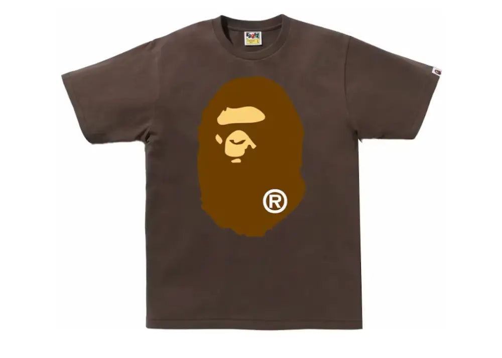 Bape Big Ape Head Tee Brown Bape