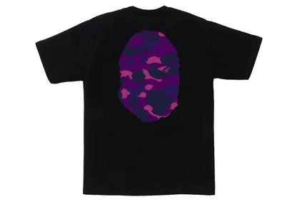 Bape Color Camo Big Ape Head Tee Black/Purple Bape