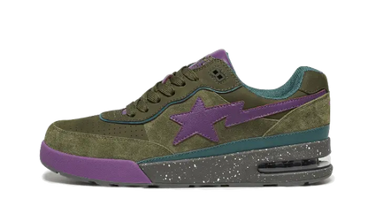 Bape Road Sta Dark Green Suede Bape