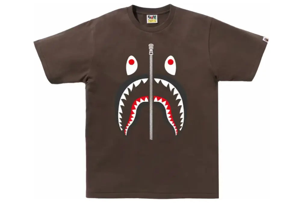 Bape Shark Tee Brown Bape