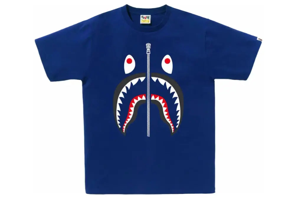 Bape Shark Tee Dark Blue Bape