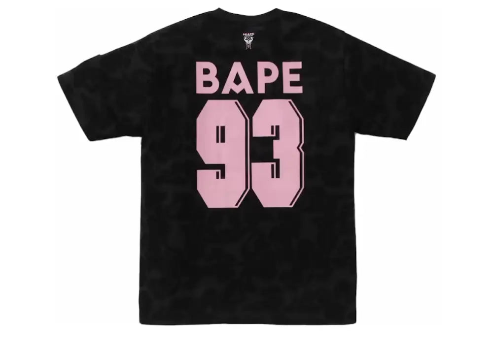 Bape x Inter Miami CF Camo Tee Black Bape