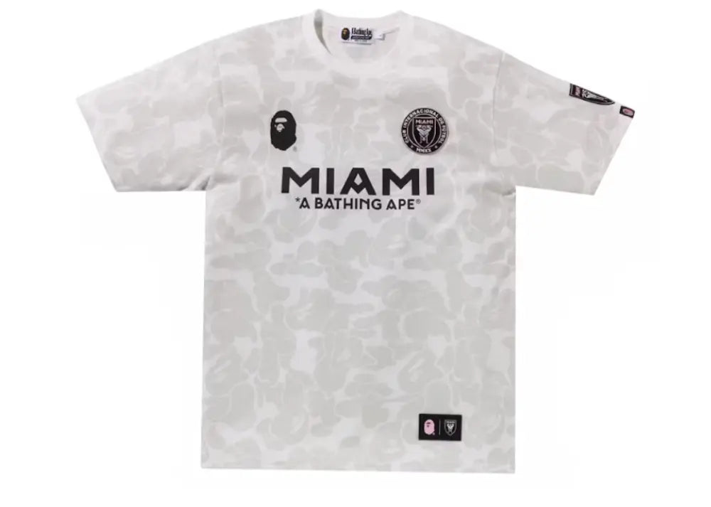 Bape x Inter Miami CF Camo Tee White Bape
