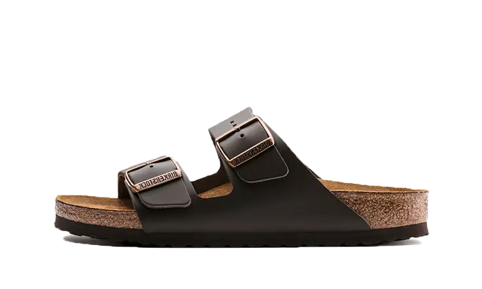 Birkenstock Arizona Natural Leather Dark Brown Birkenstock