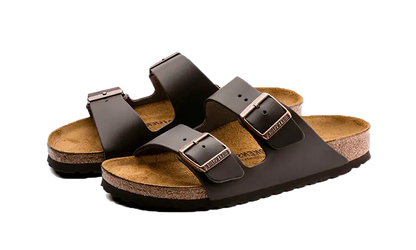Birkenstock Arizona Natural Leather Dark Brown Birkenstock