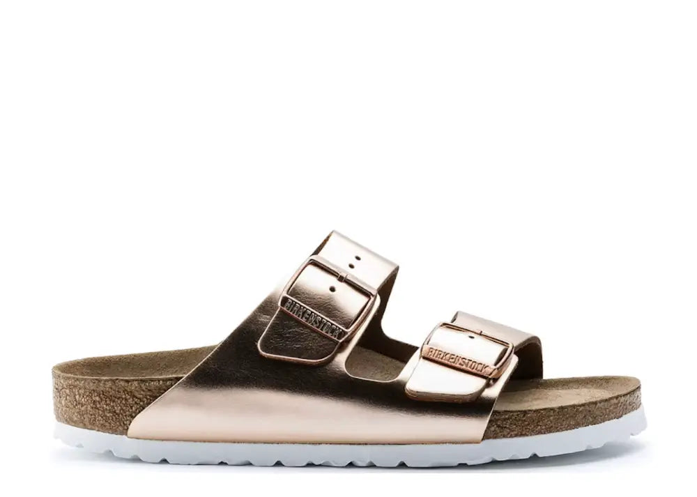 Birkenstock Arizona Softbed Metallic Cooper Birkenstock