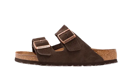 Birkenstock Arizona Suede Leather Soft Footbed Mocha Birkenstock